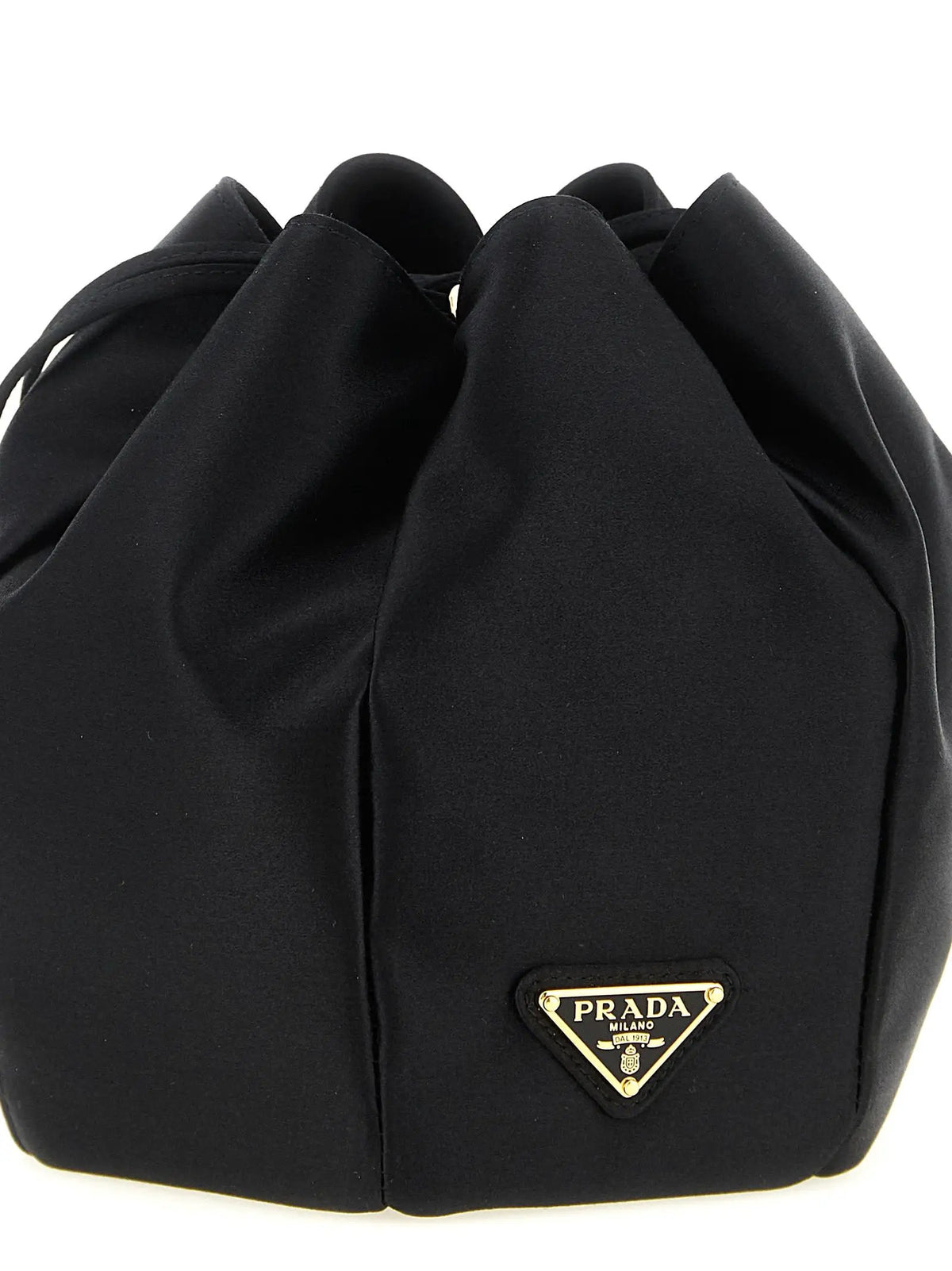 Prada Prada Black Viscose Shoulder Bag