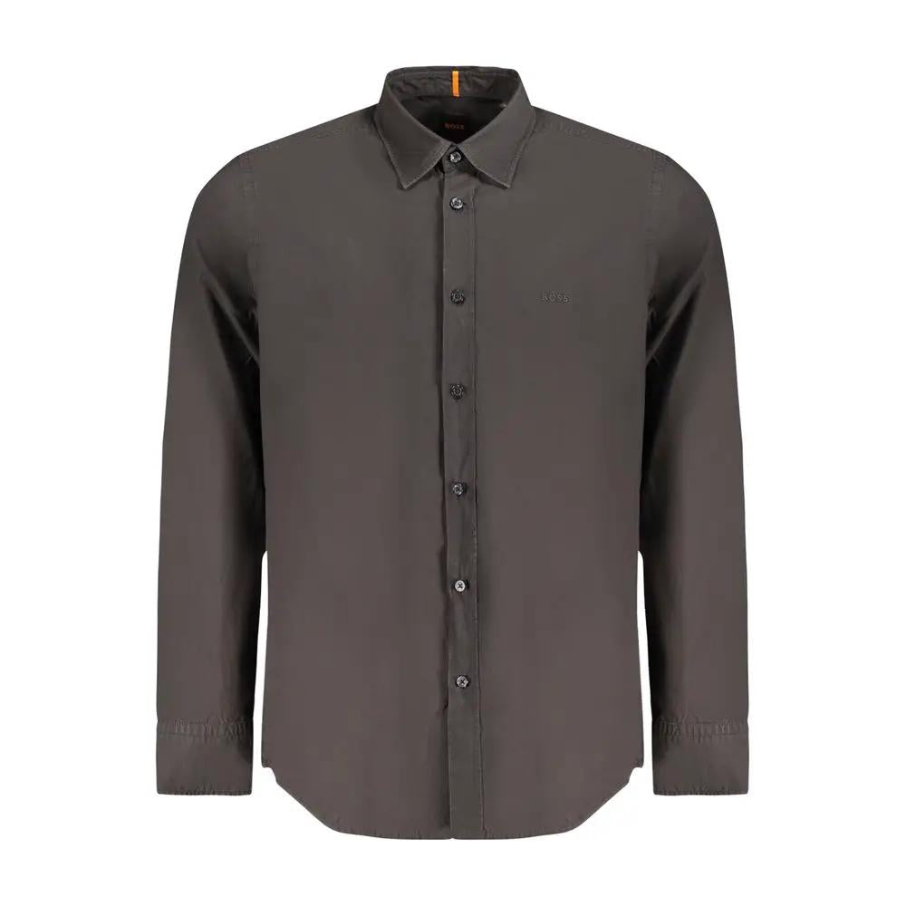 Hugo Boss Hugo Boss Black Cotton Men's Shirt