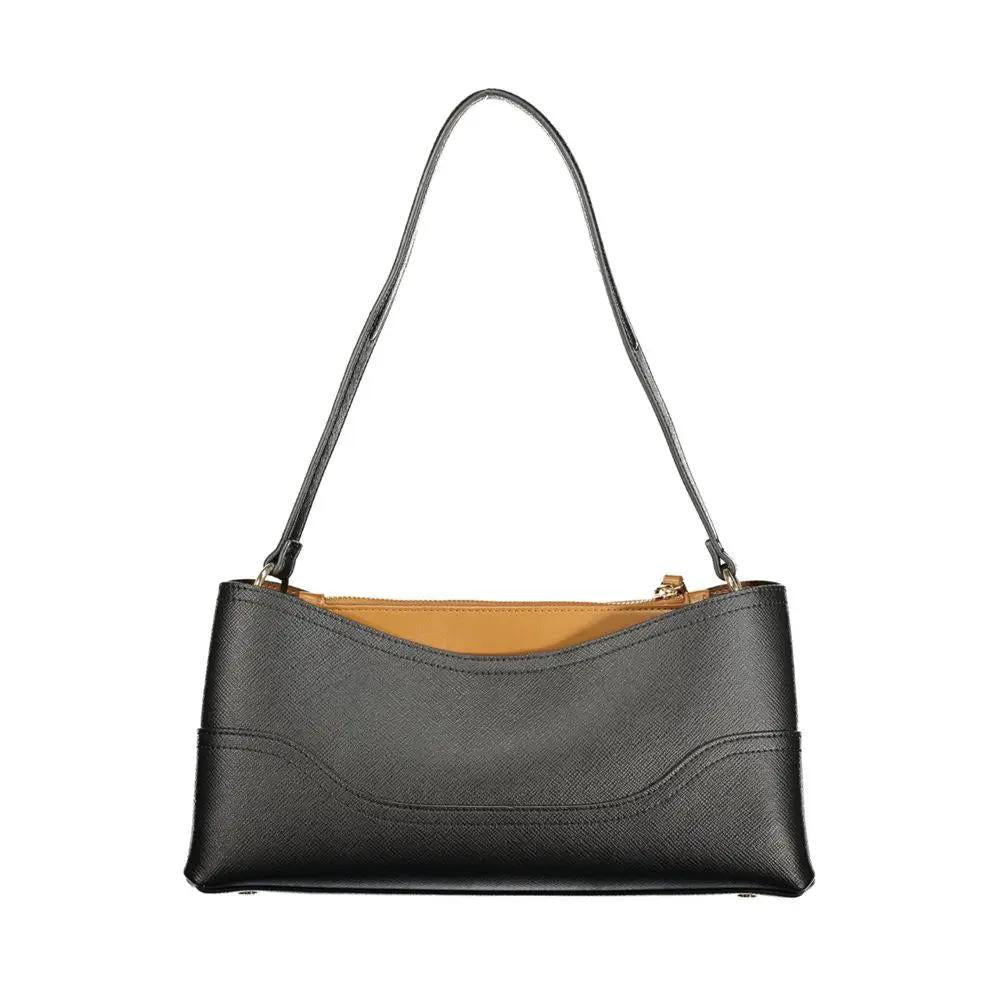 Twinset Twinset Nero Polyurethane Women Bag with Compartments and Central Pocket