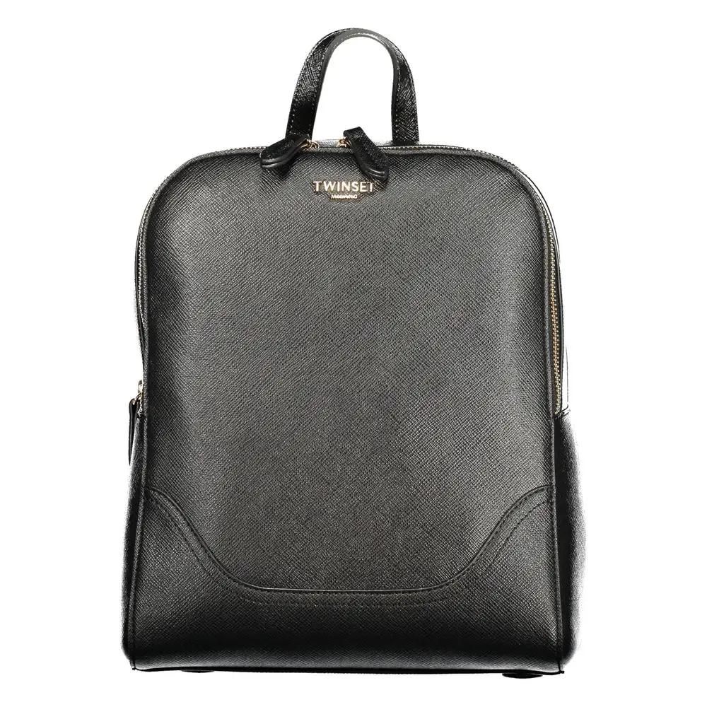 Twinset Twinset Black Polyurethane Women Backpack