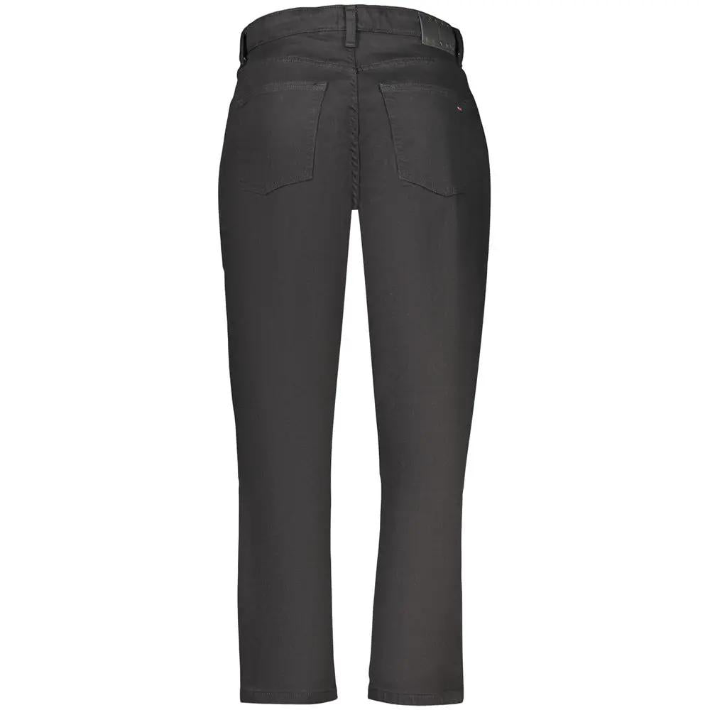 Tommy Hilfiger Tommy Hilfiger Black Cotton Mom Jeans