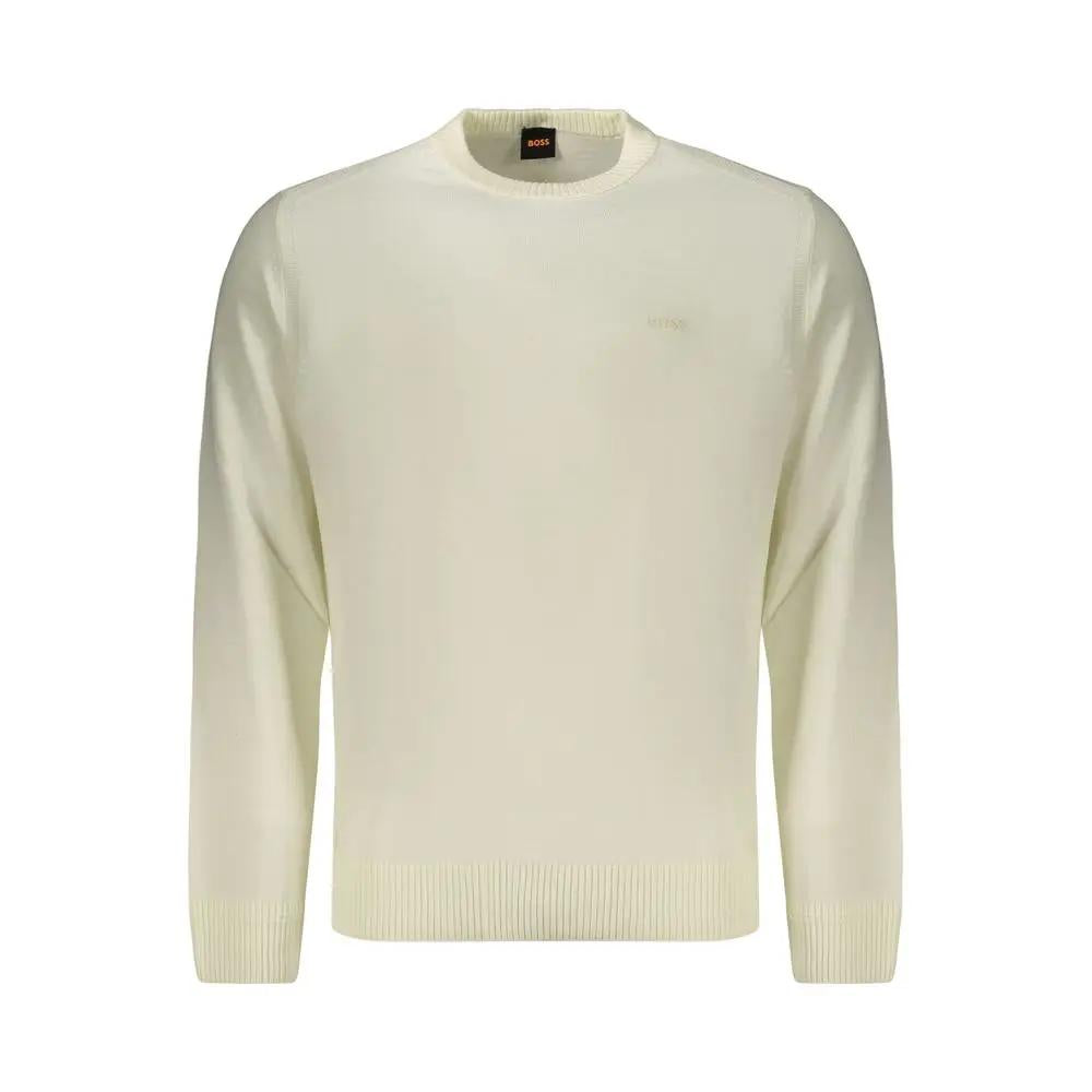 Hugo Boss Hugo Boss White Wool Sweatshirt