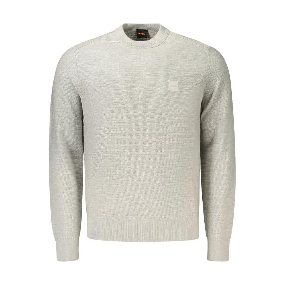 Hugo Boss Hugo Boss Gray Cotton Sweatshirt