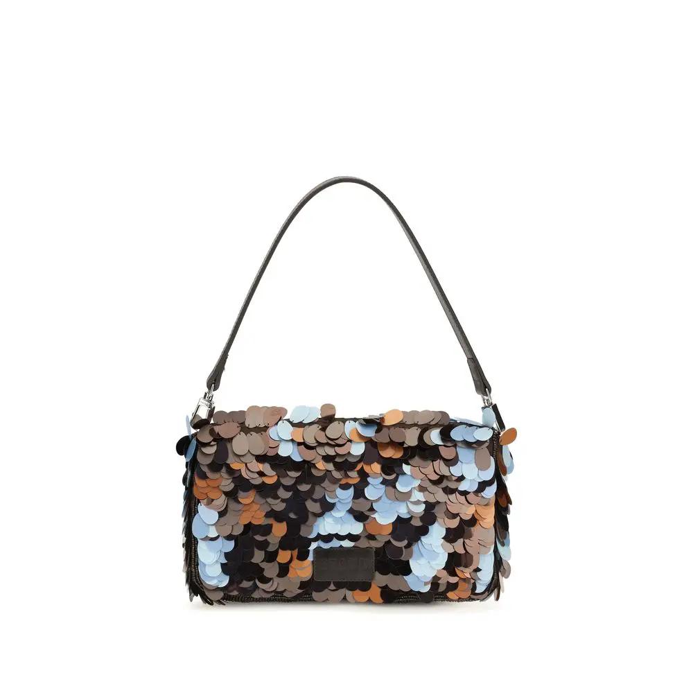 Staud Staud Multicolor Marabou Shoulder Bag