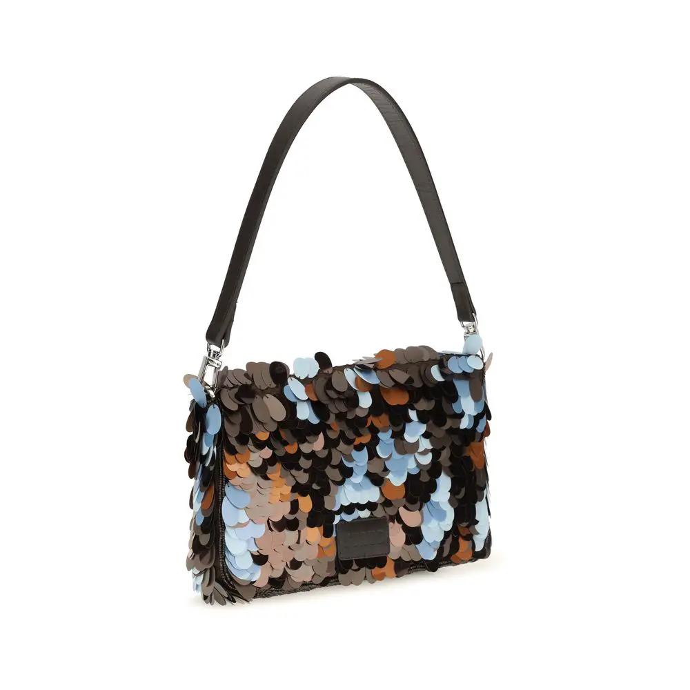 Staud Staud Multicolor Marabou Shoulder Bag