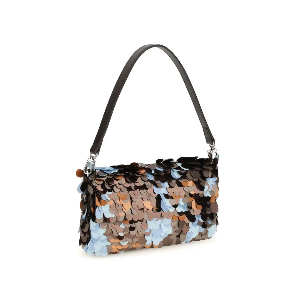 Staud Staud Multicolor Marabou Shoulder Bag