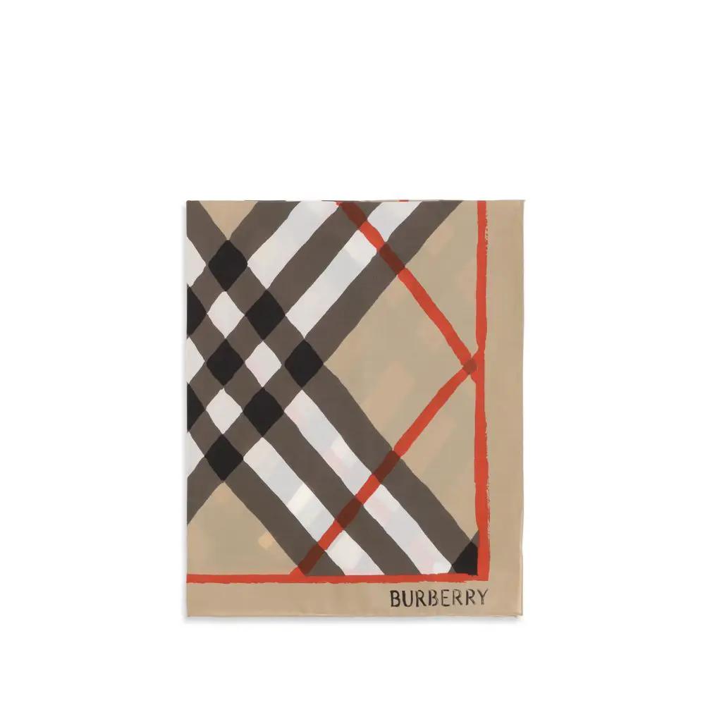 Burberry Burberry Beige Silk Scarf