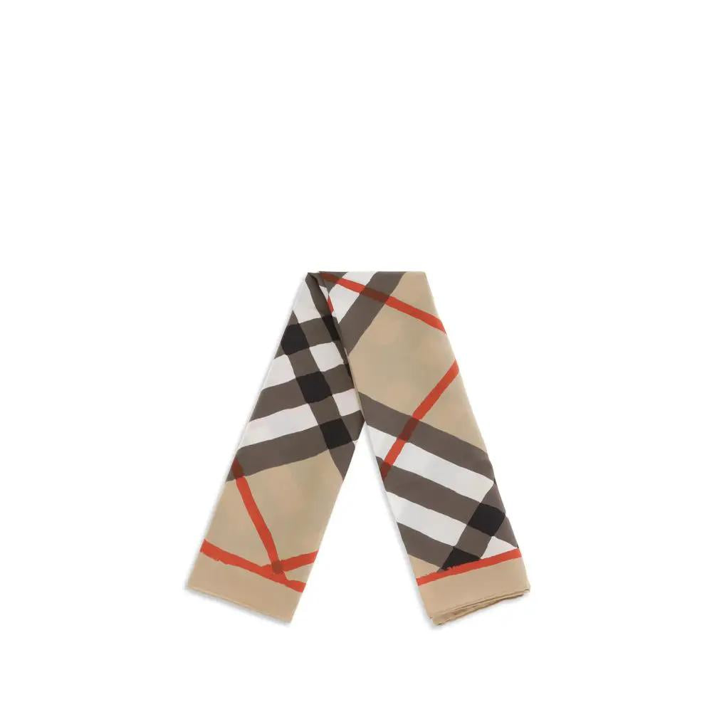 Burberry Burberry Beige Silk Scarf