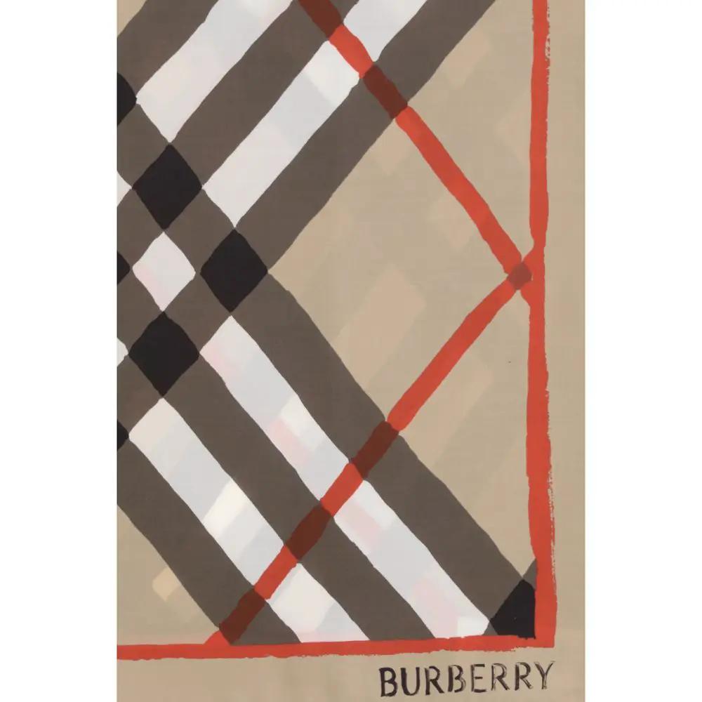 Burberry Burberry Beige Silk Scarf