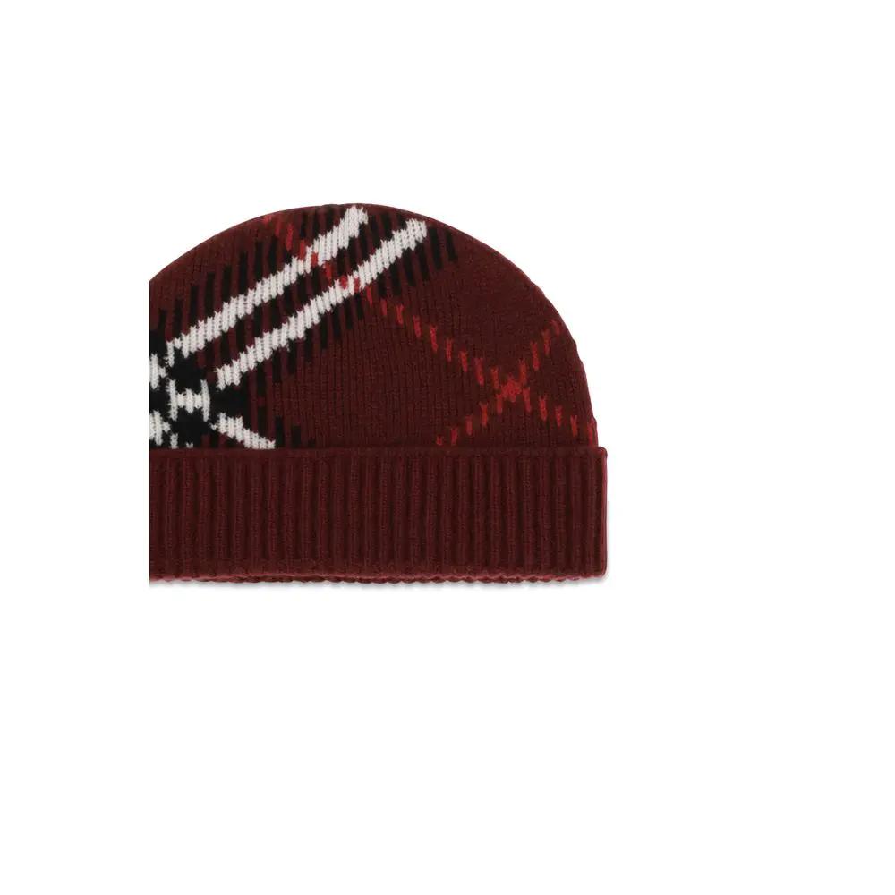 Burberry Burberry Bordeaux Cashmere Beanie