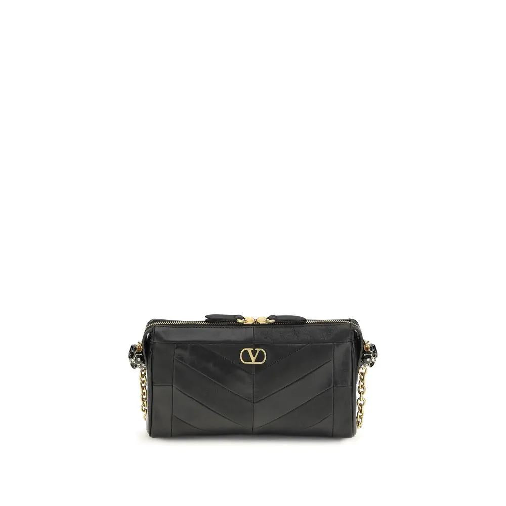 Valentino Garavani Valentino Garavani Black Napa Leather / Calf Bos Taurus Shoulder Bag