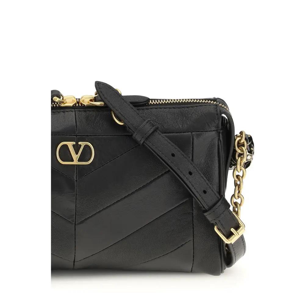 Valentino Garavani Valentino Garavani Black Napa Leather / Calf Bos Taurus Shoulder Bag