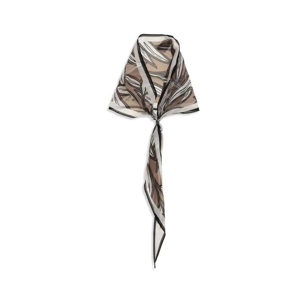 Brunello Cucinelli Brunello Cucinelli Beige Silk Foulard