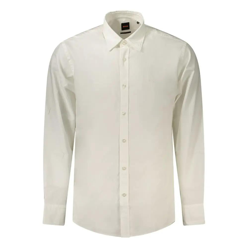 Hugo Boss Hugo Boss White Cotton Men's Shirt