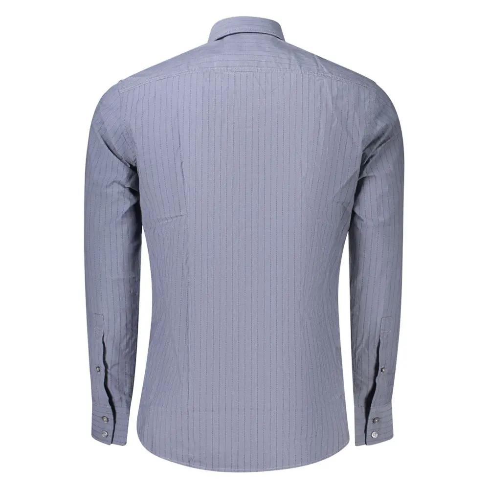 Hugo Boss Hugo Boss Blue Cotton Mens Shirt