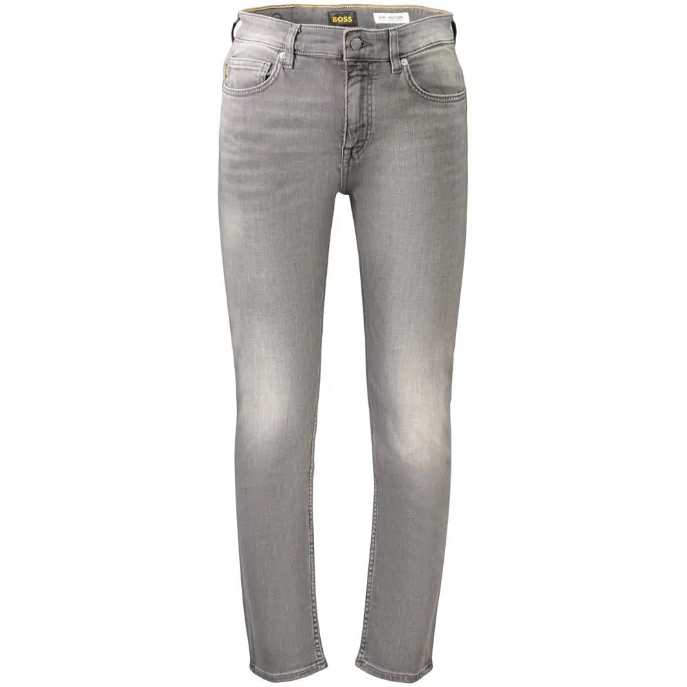 Hugo Boss Hugo Boss Grey Cotton Men's Jeans