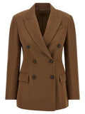 Brunello Cucinelli Brunello Cucinelli Brown Virgin Wool Blazer