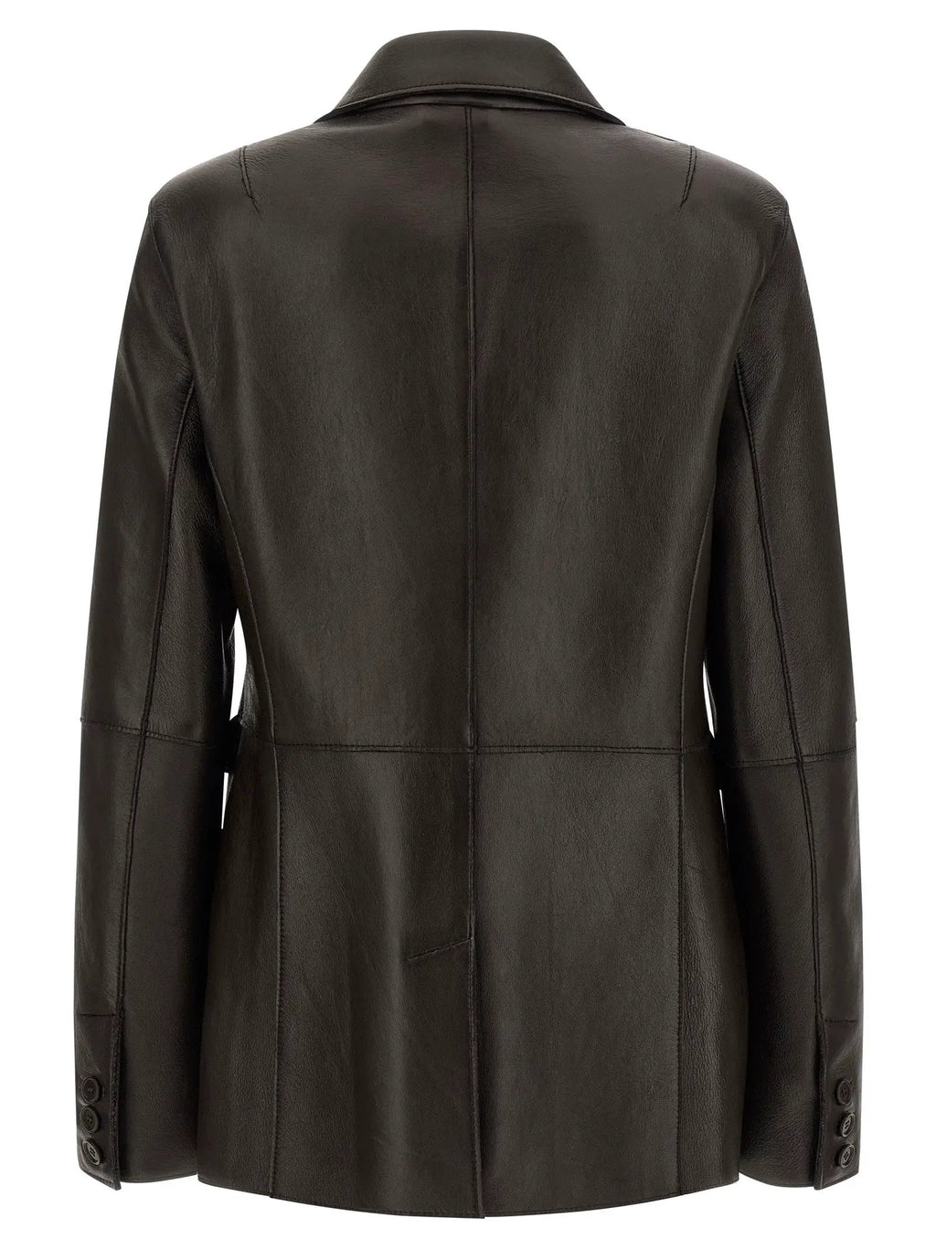 P.A.R.O.S.H. P.A.R.O.S.H. Black Lamb Leather Blazer