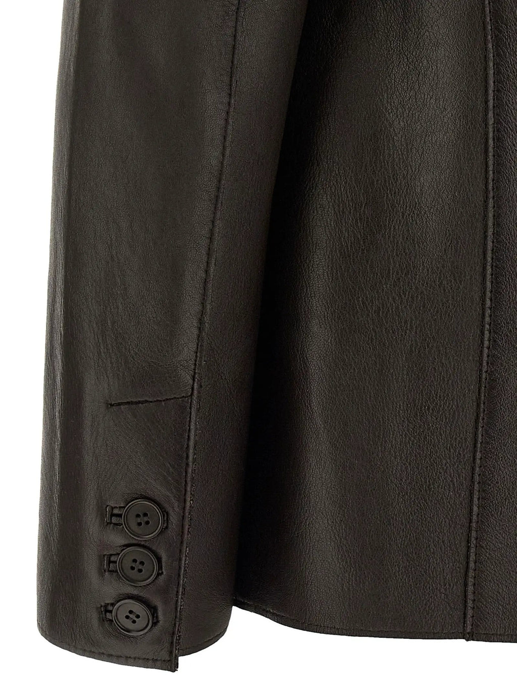 P.A.R.O.S.H. P.A.R.O.S.H. Black Lamb Leather Blazer