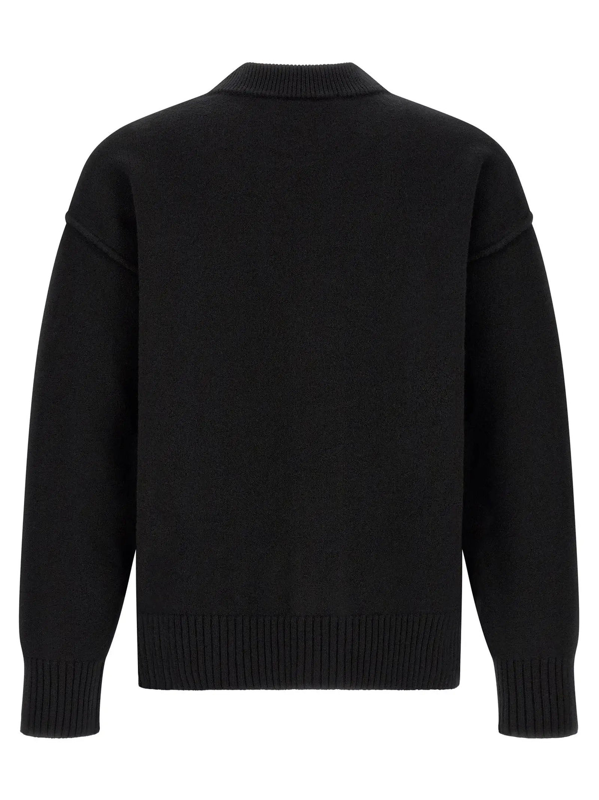 Ami Paris Ami Paris Black Wool Cardigan