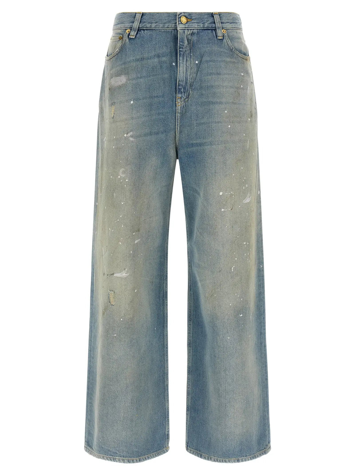 Golden Goose Golden Goose Blue Cotton Boyfriend Jeans