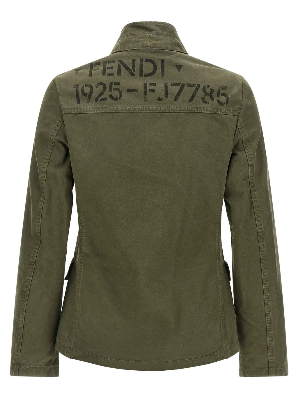 Fendi Fendi Bicolor Cotton Full-Length Jacket