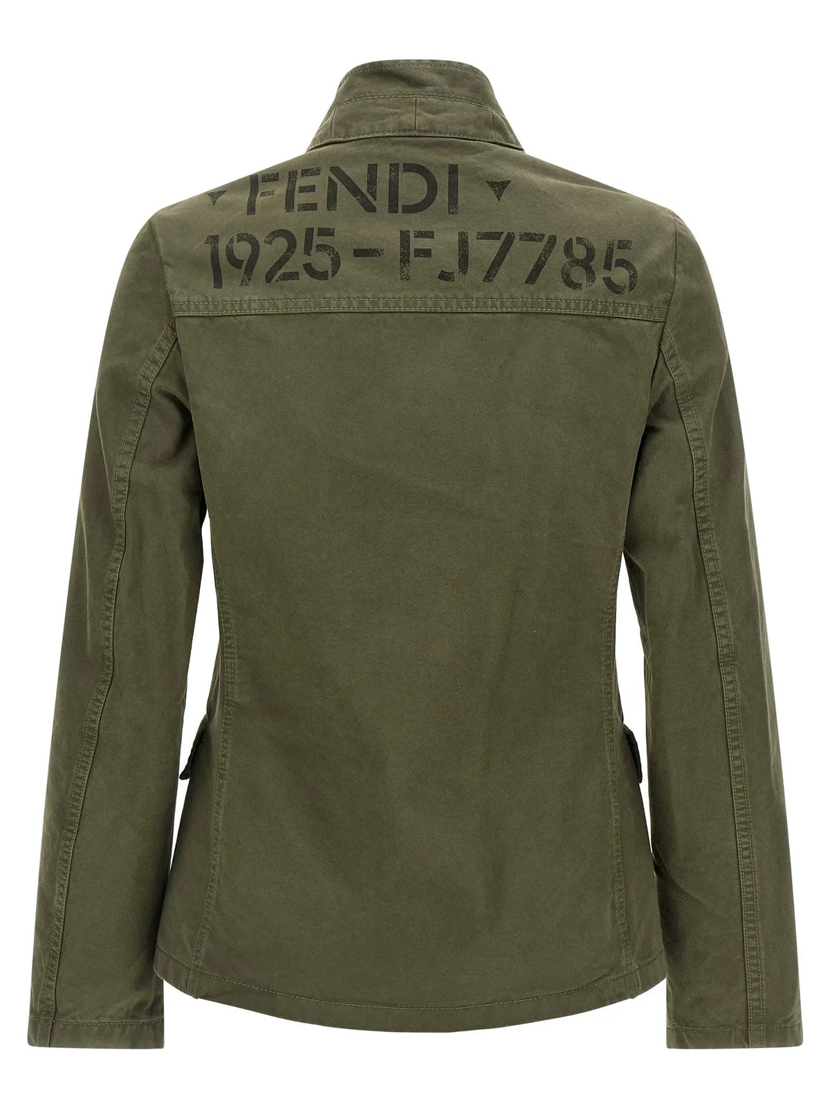 Fendi Fendi Bicolor Cotton Full-Length Jacket