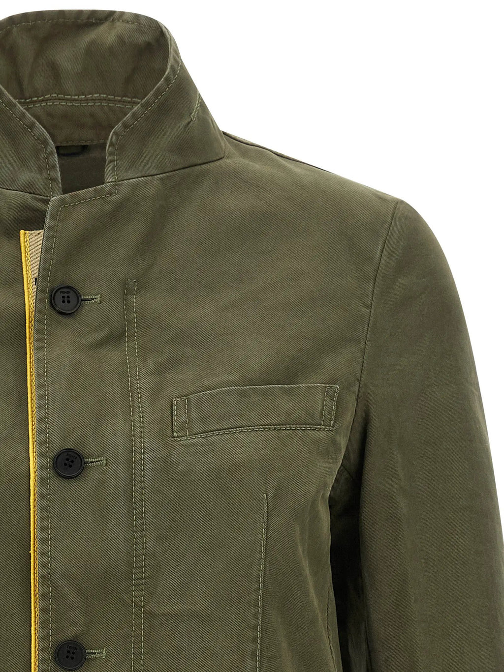 Fendi Fendi Bicolor Cotton Full-Length Jacket