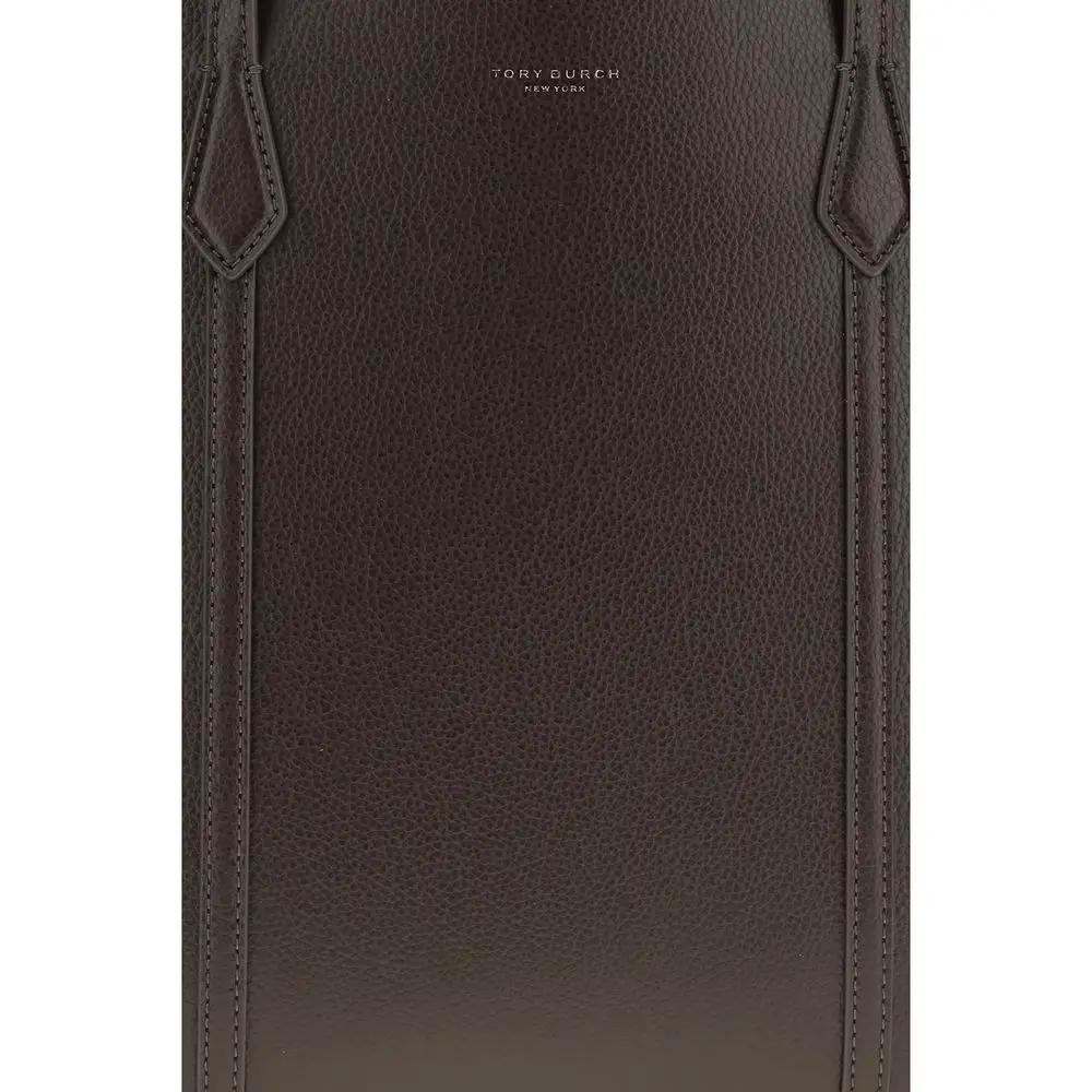 Sac à main Tory Burch en cuir de veau marron Bos Taurus