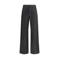 Pantalon en cuir noir 7FOR