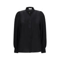 Blouse en soie noire Alexander McQueen