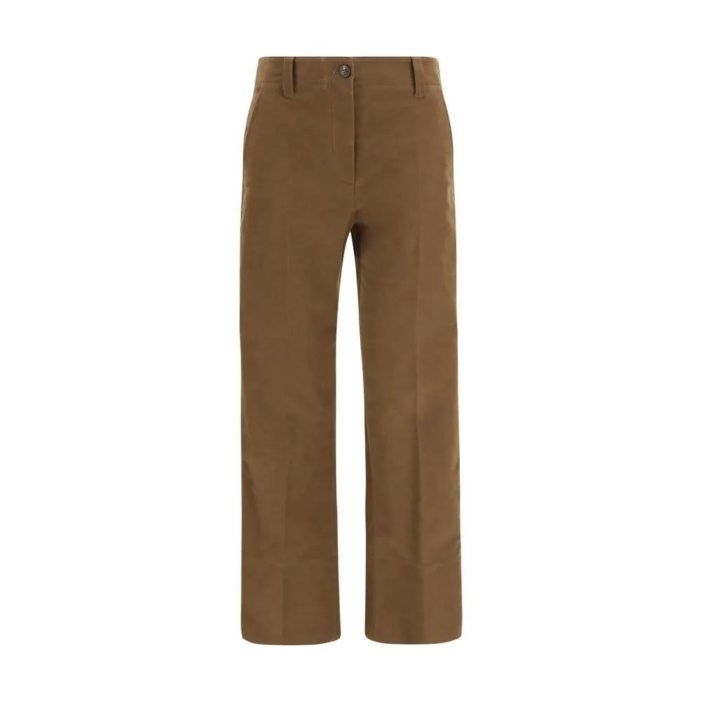 Pantalon décontracté Brunello Cucinelli en coton marron
