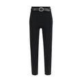 Self-Portrait Black Viscose Leggings