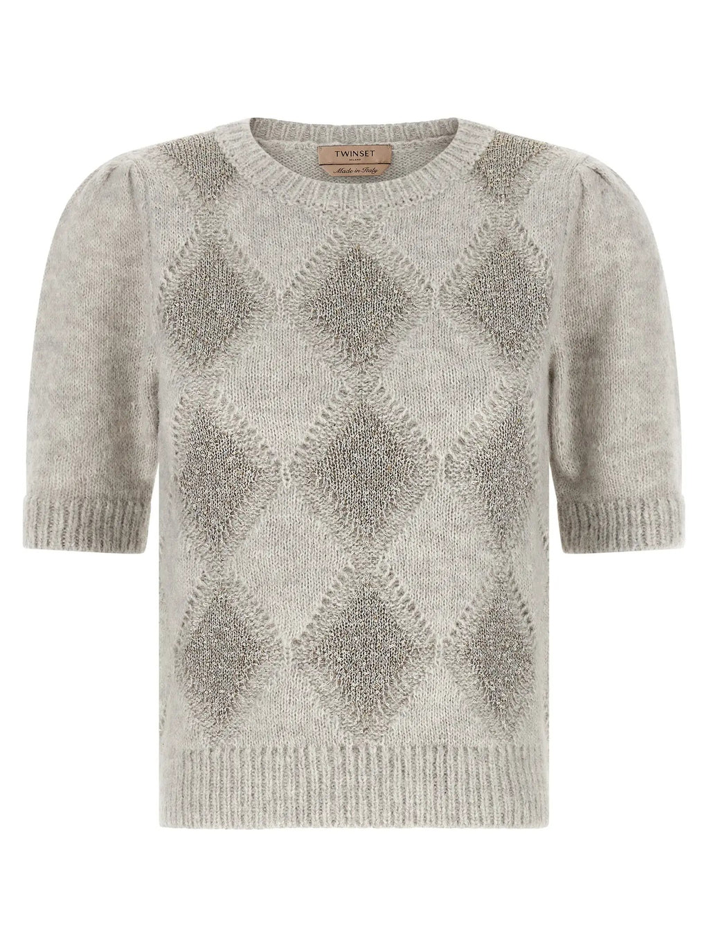 Gilet en marabout gris Twinset