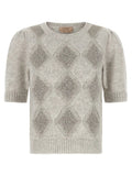 Gilet en marabout gris Twinset