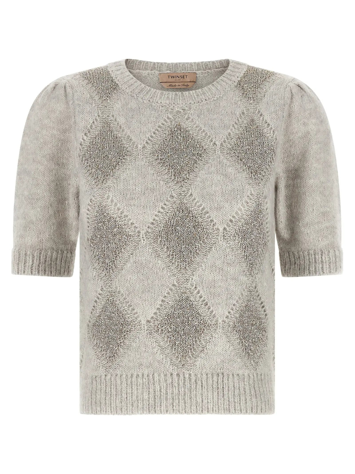Gilet en marabout gris Twinset