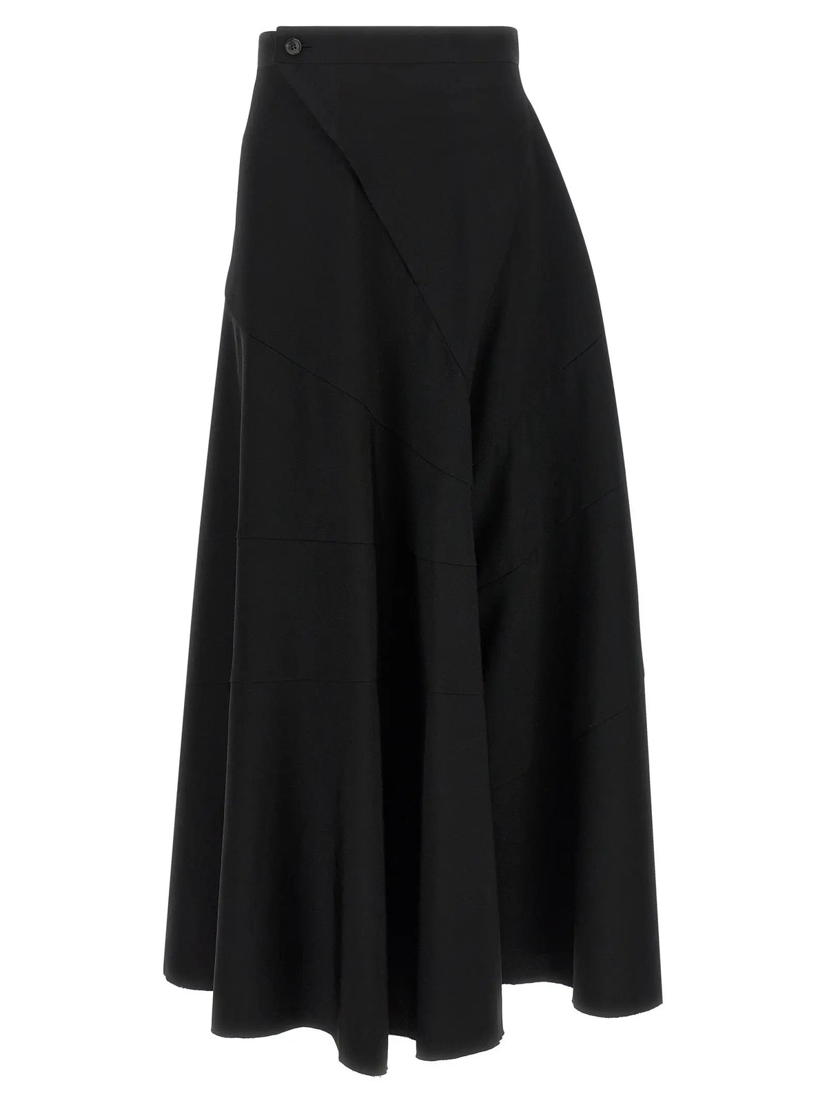 Pantalon évasé en laine noire Junya Watanabe