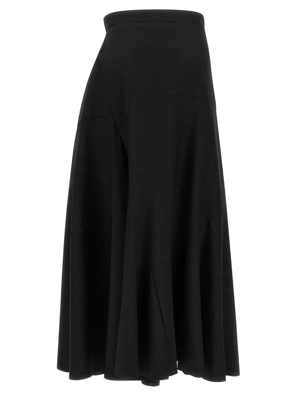 Pantalon évasé en laine noire Junya Watanabe