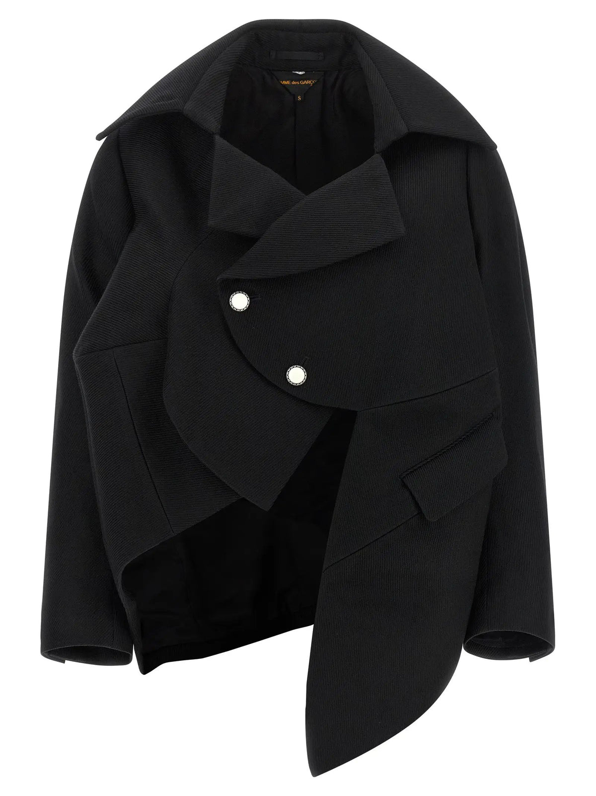 Comme Des Garçons Black Wool Blazer