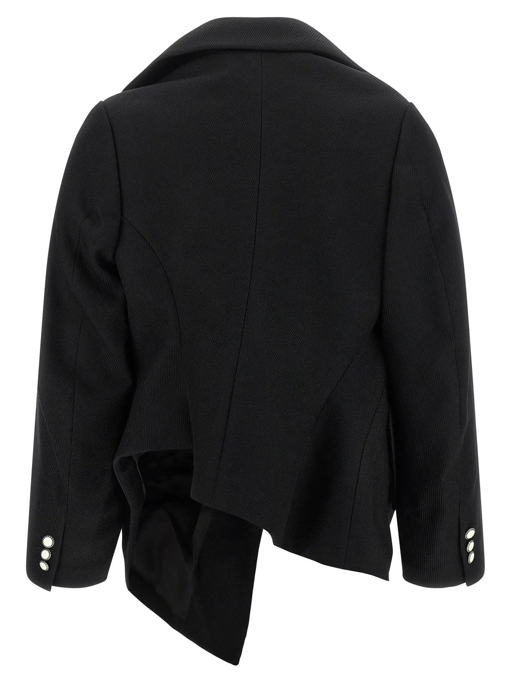 Comme Des Garçons Black Wool Blazer