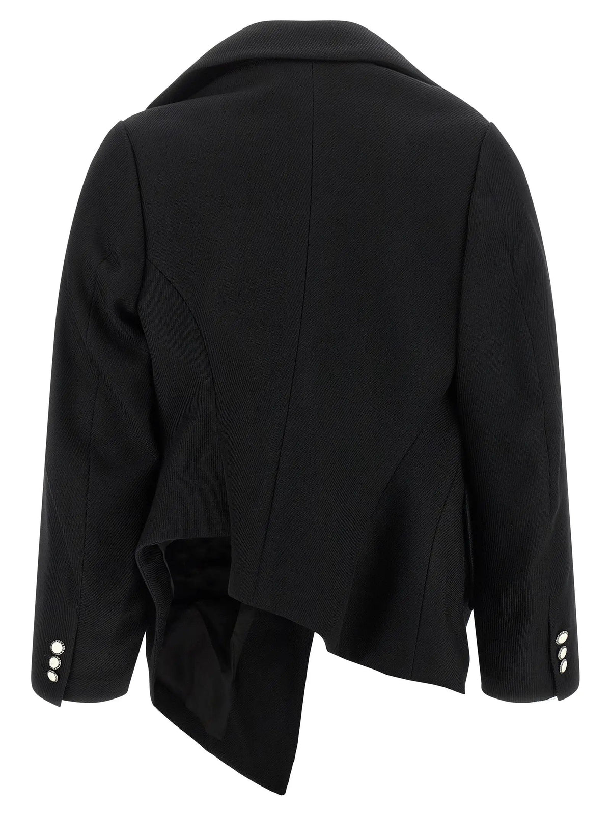 Comme Des Garçons Black Wool Blazer