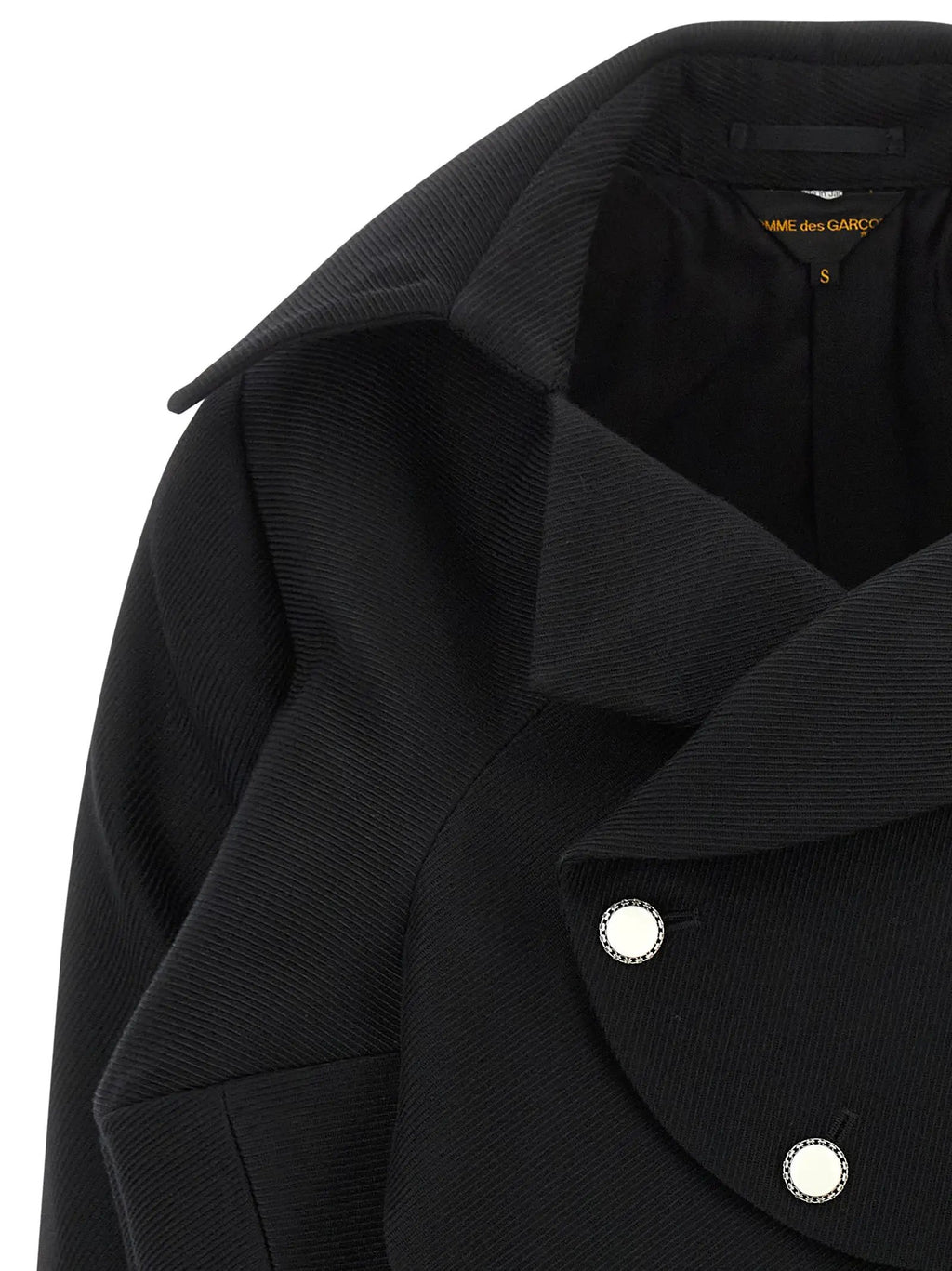 Comme Des Garçons Black Wool Blazer