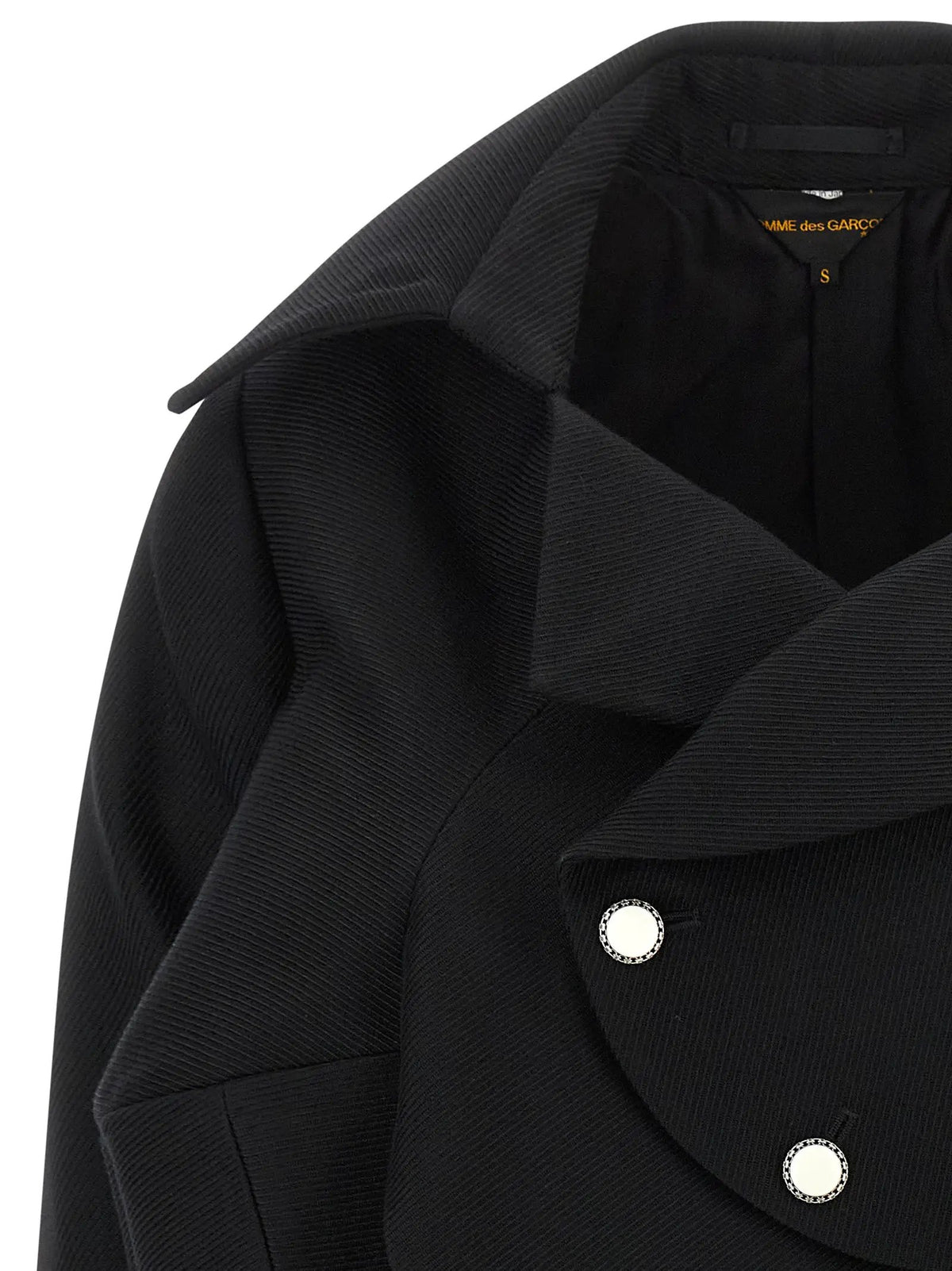 Comme Des Garçons Black Wool Blazer