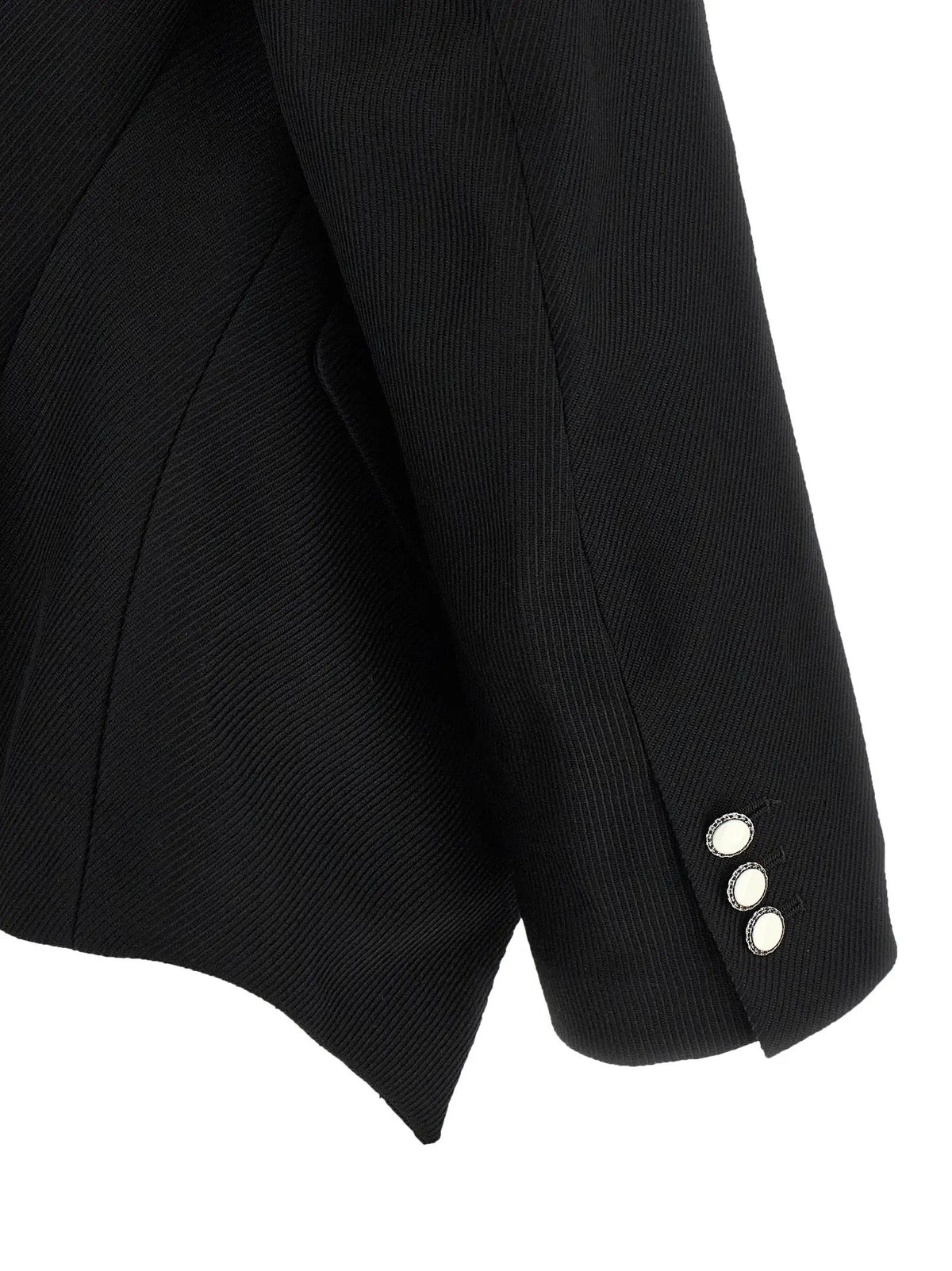 Comme Des Garçons Black Wool Blazer