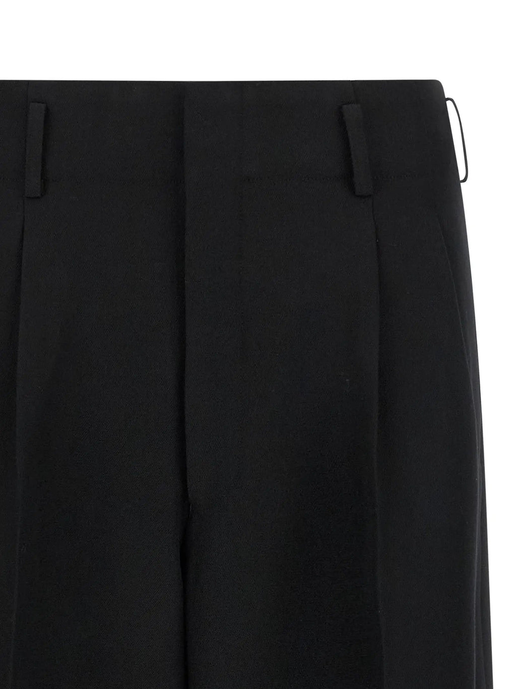 Pantalon court en laine noire Comme des Garçons