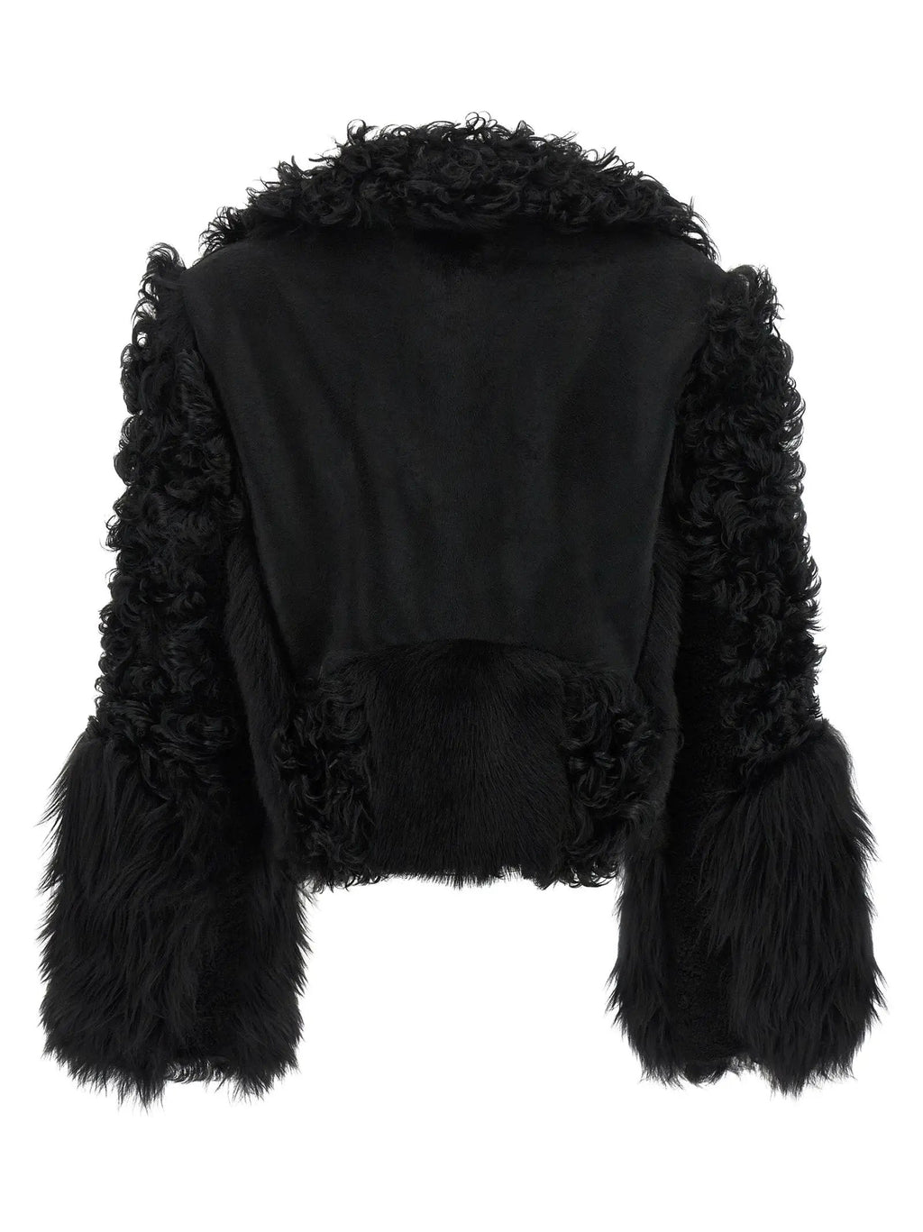 Fendi Black Lamb Leather Biker Jacket