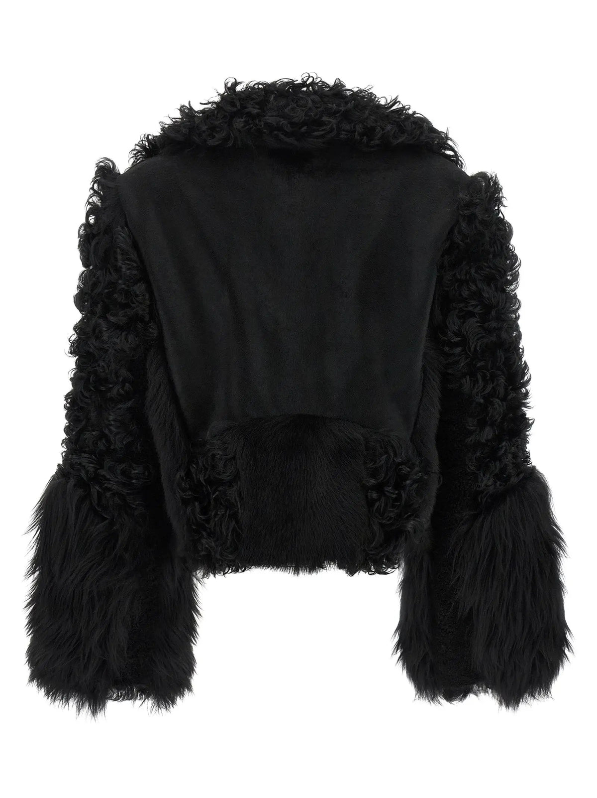 Fendi Black Lamb Leather Biker Jacket