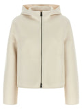 Fendi White Virgin Wool Full-Length Jacket