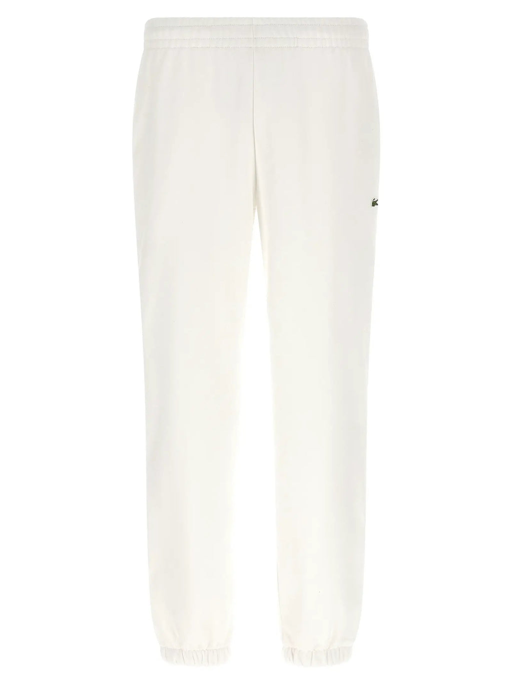 Lacoste White Cotton Joggers (Workout Pants)