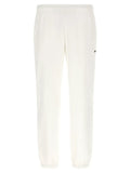 Lacoste White Cotton Joggers (Workout Pants)